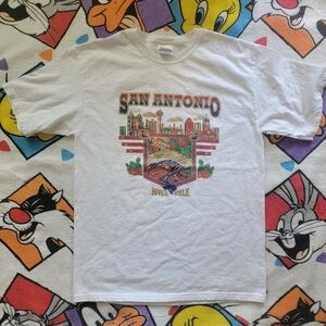 Vintage San Antonio TX River Walk Tourist Tee